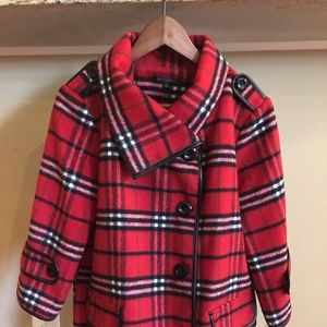 Winter plaid coat